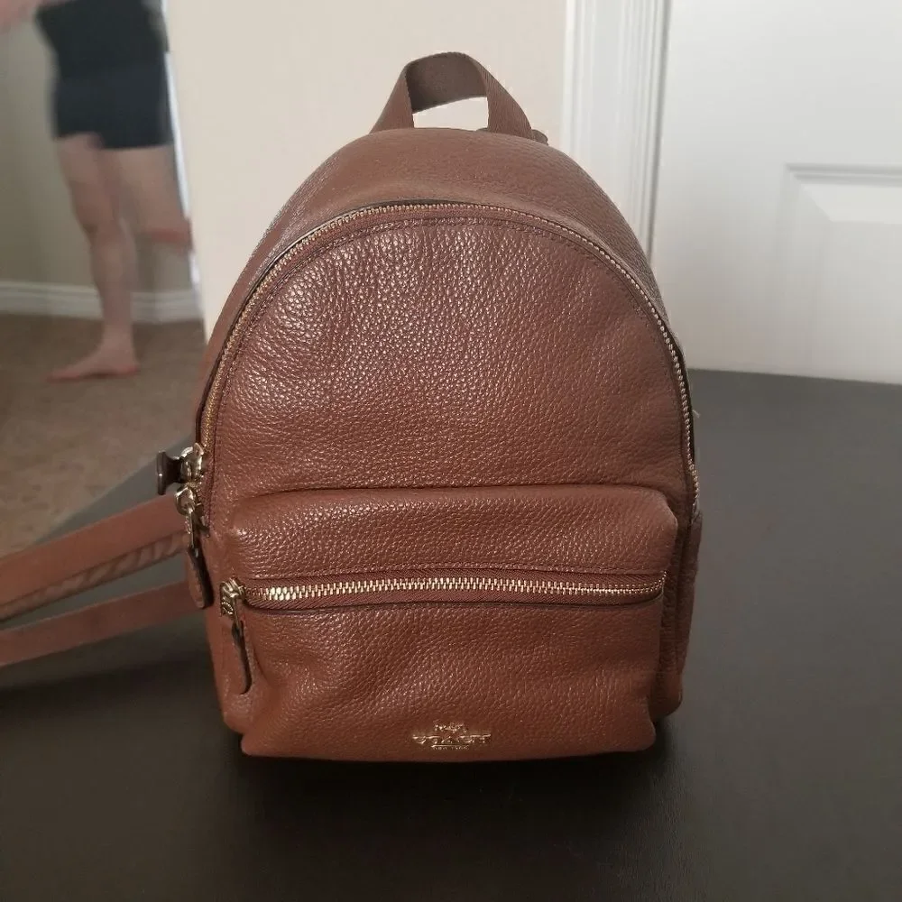 Coach Leather Mini Backpack